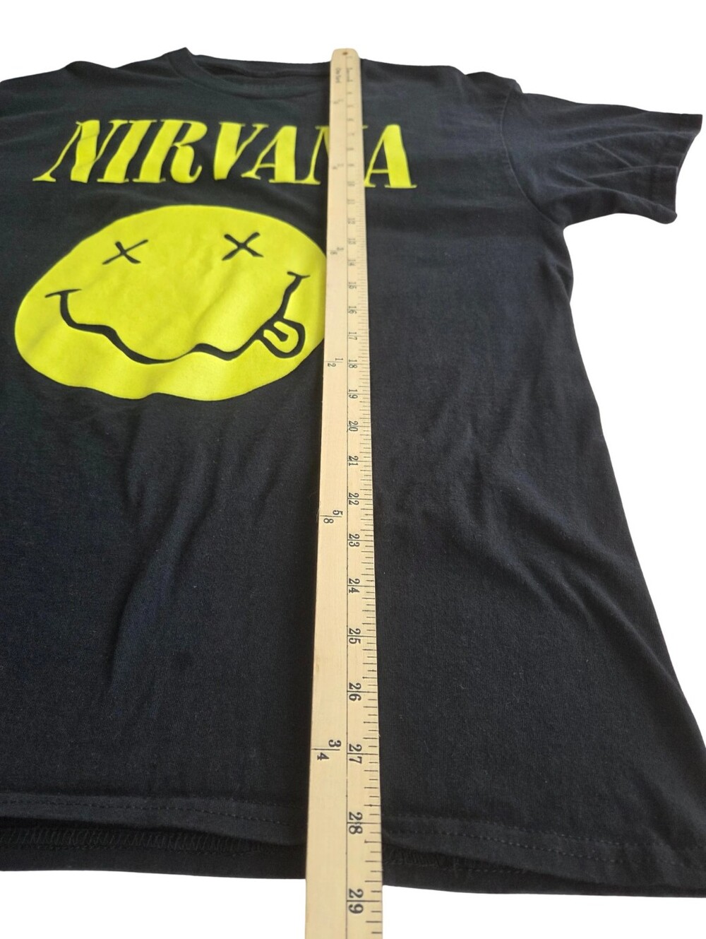 Nirvana Unisex T-Shirt Distressed Logo L - Picture 6 of 10